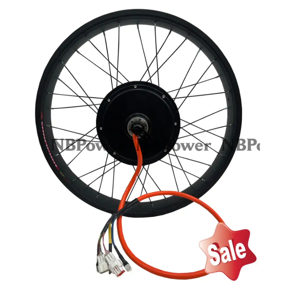 72V 5000W Hub Motor Kit - Roda Traseira com Motor para Bicicleta