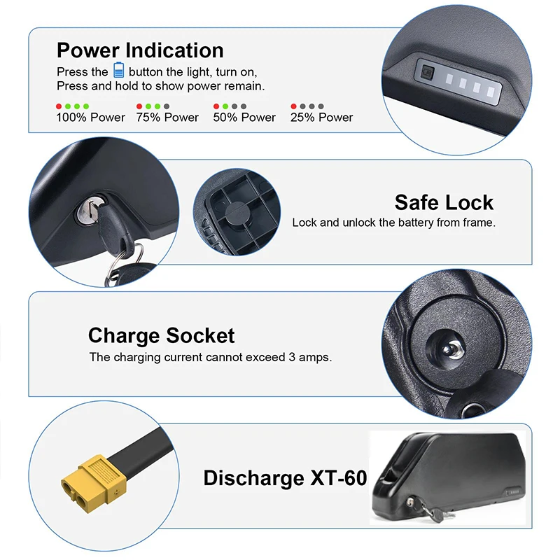 Bateria para Bicicleta Elétric - Electric Bicycle Battery 72V 30Ah avaliação e preço